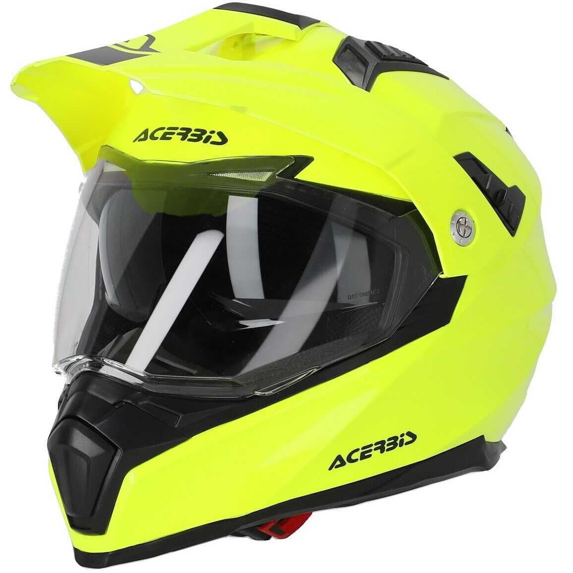 Ендуро каска ACERBIS FS606 FLUORESCENT,M 57-58,L 59-60см.очила NEW