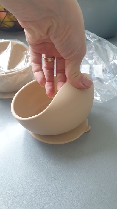 Castron bebe silicon cu ventuza diversificare