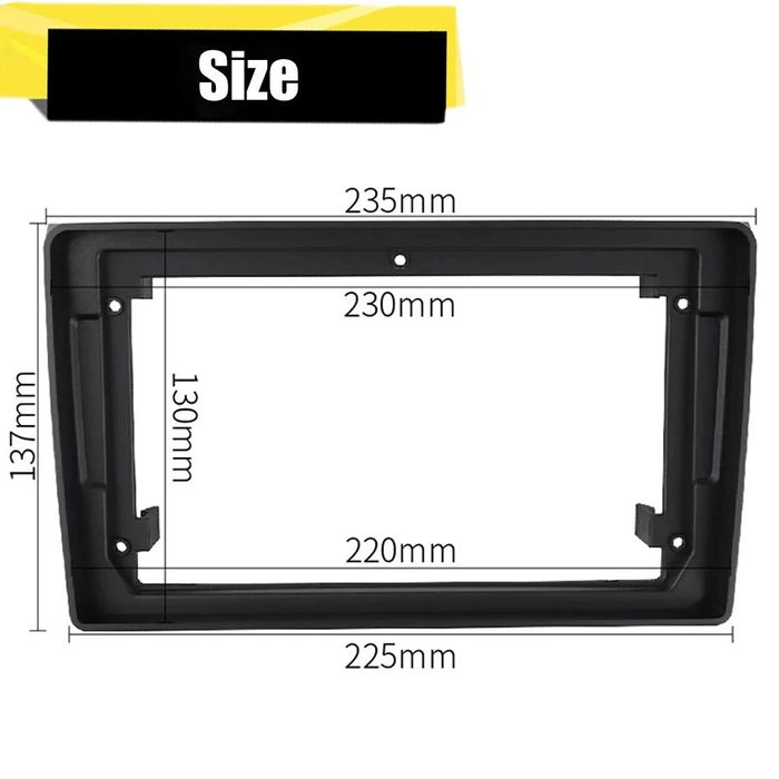 АДАПТОРНА РАМКА №3334-11 мултимедия с двоен дин 9инча за AUDI A