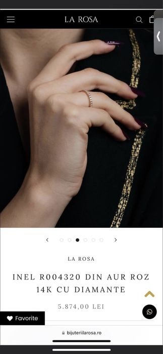 Inel Eternity Aur Alb cu Diamante