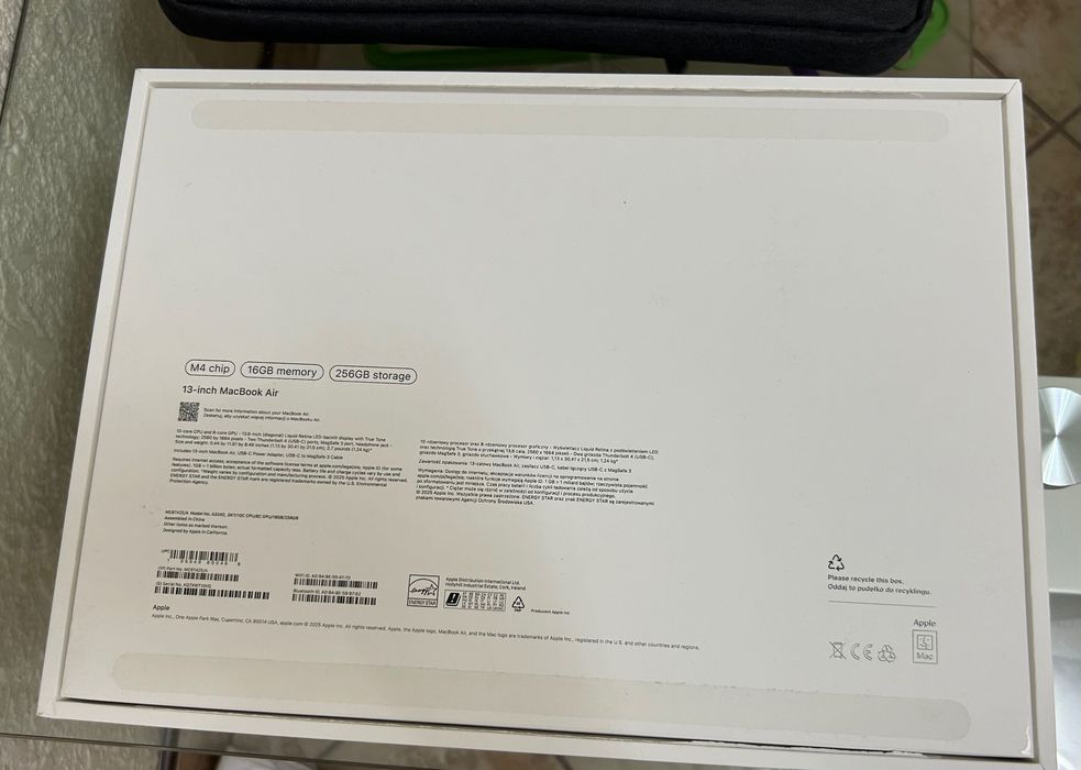 Лаптоп Apple MacBook Air 13" M4 256GB Sky (2025)