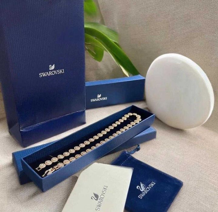 Lantisor Swarovski Una Angelic Tennis Rose Gold