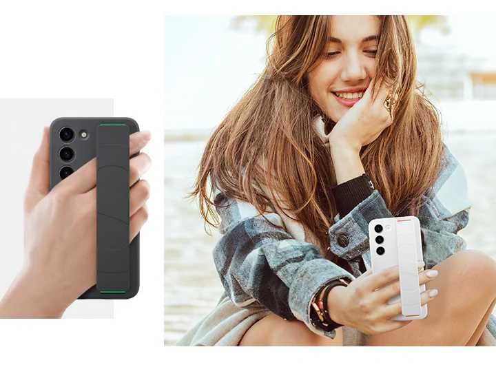 Husa Samsung S23/S24/S24+ Smart View Wallet/Silicon Grip/Rugged Gadget