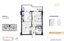 Imperial Club City продается 2 комнатная коробка Ц-2 Алайский