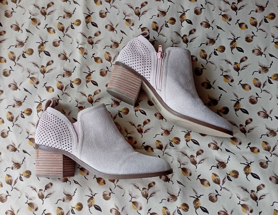 Млечно-розови Steve Madden от естествен велур, №38