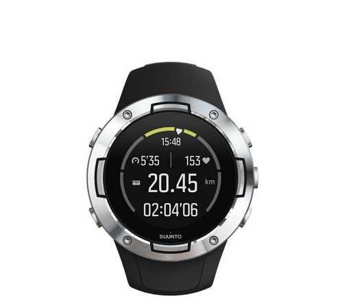 Ceas sport Suunto 5 G1 All Black, unisex,alb și negru