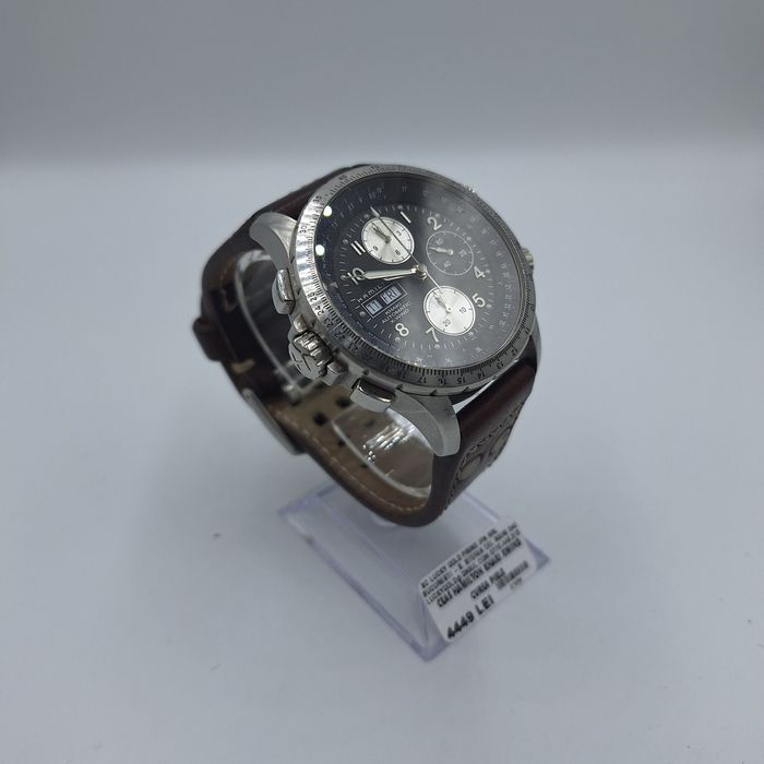 Ceas Hamilton khaki xwind Curea piele factura garanție #27250