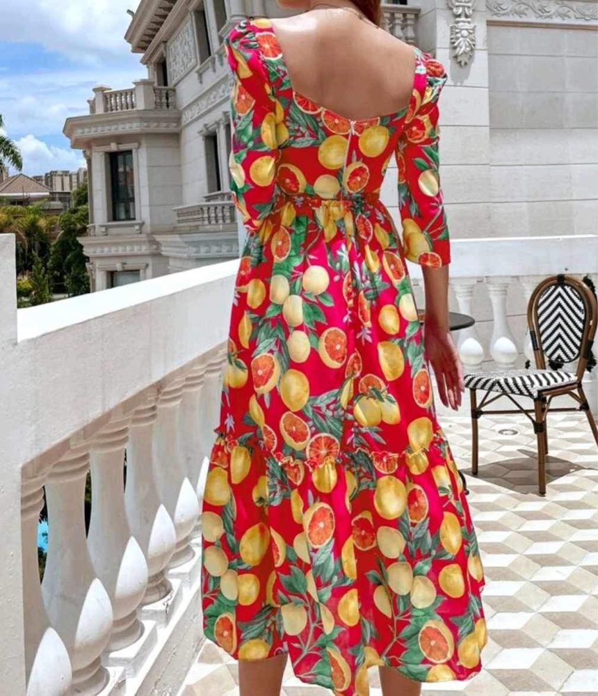 Rochie fructe colorata