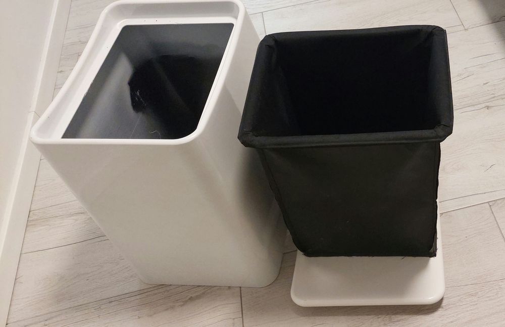 Cos de rufe și scaun, 2 în 1 , 29 L Wenko alb