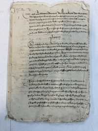 1574 Document foarte vechi in franceza