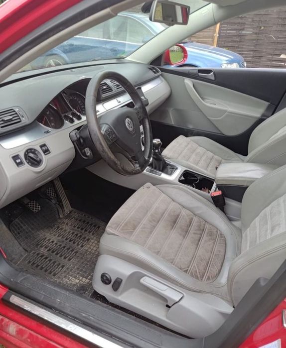 Interior piele +alcantara gri vw passat b6 complet volan stanga
