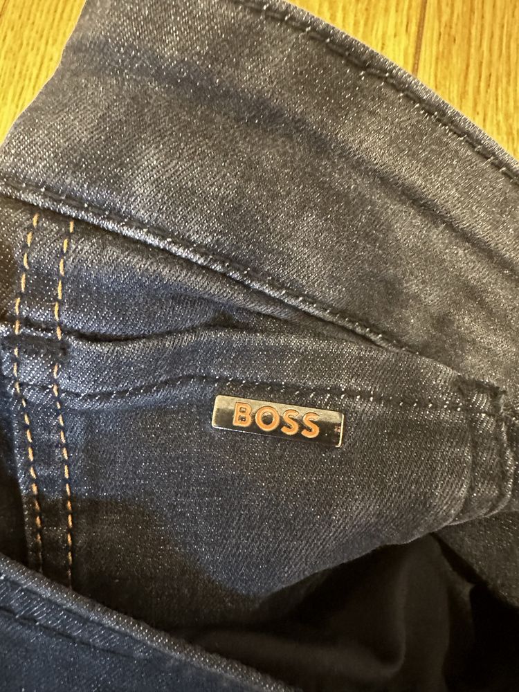 Blugi Jeans negrii Hugo BOSS slim fit
