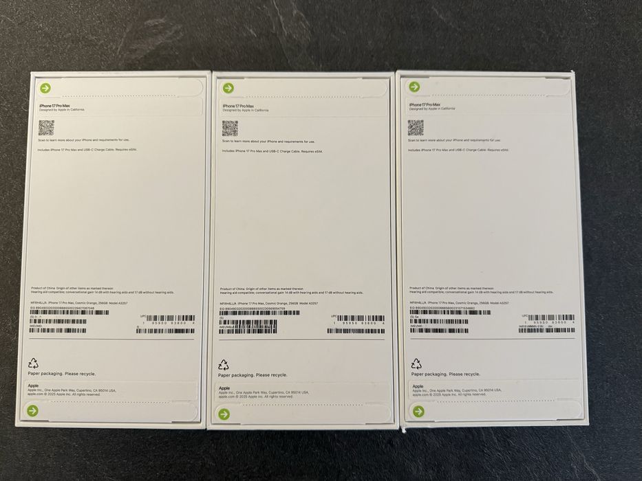 Iphone 17 Pro Max Cosmic Orange 256GB Nou
