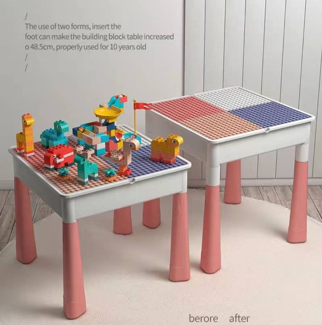 Лего стол, стул с набором конструктора 443 детали