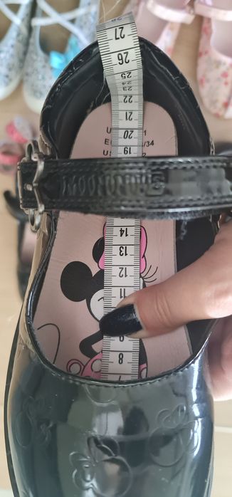 Кожени обувки Clarks Кларкс и Disney Мини маус 33-34 + ПОДАРЪЦИ