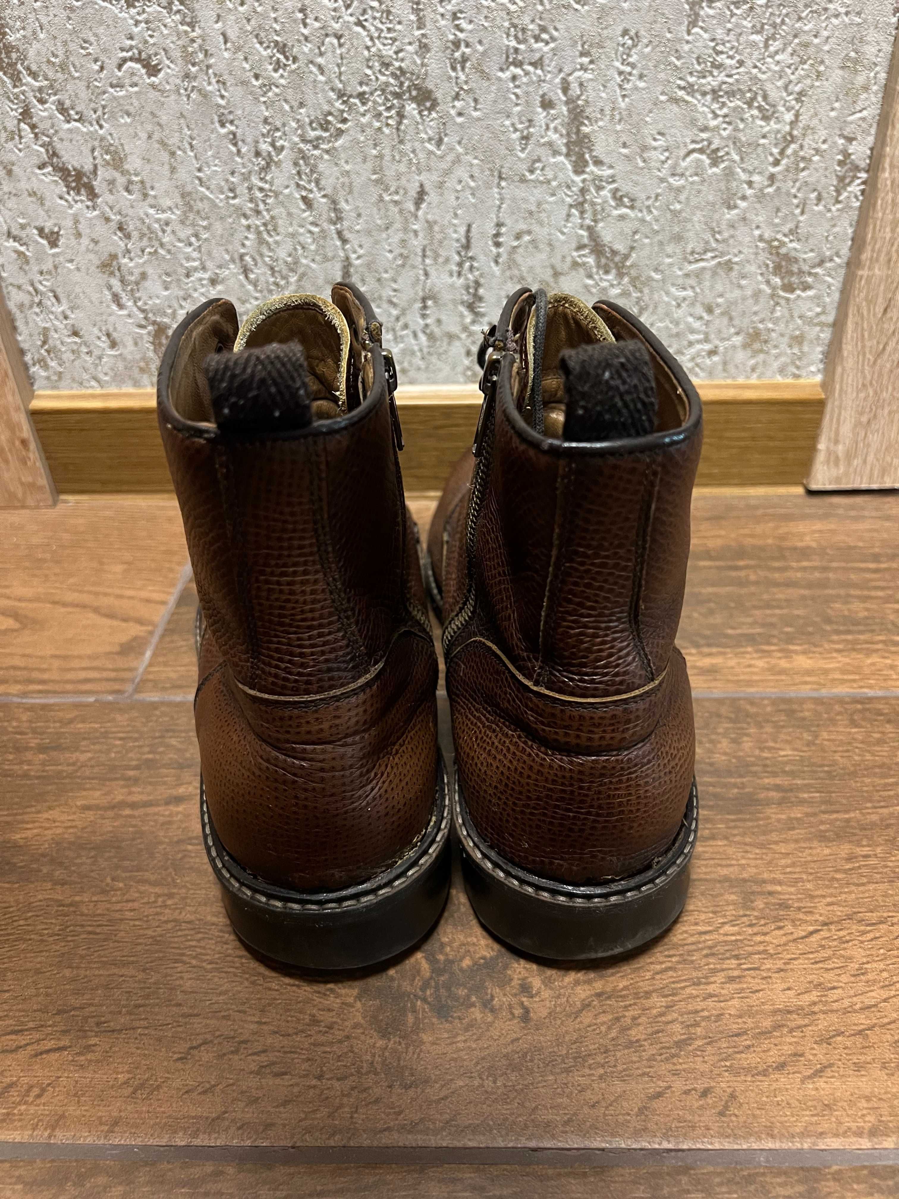 Мъжки зимни боти Massimo Dutti, естествена кожа, размер 44