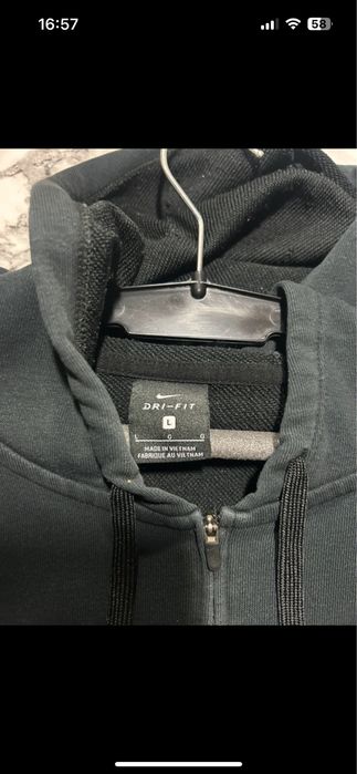 Hanorac nike cu fermoar și glugă