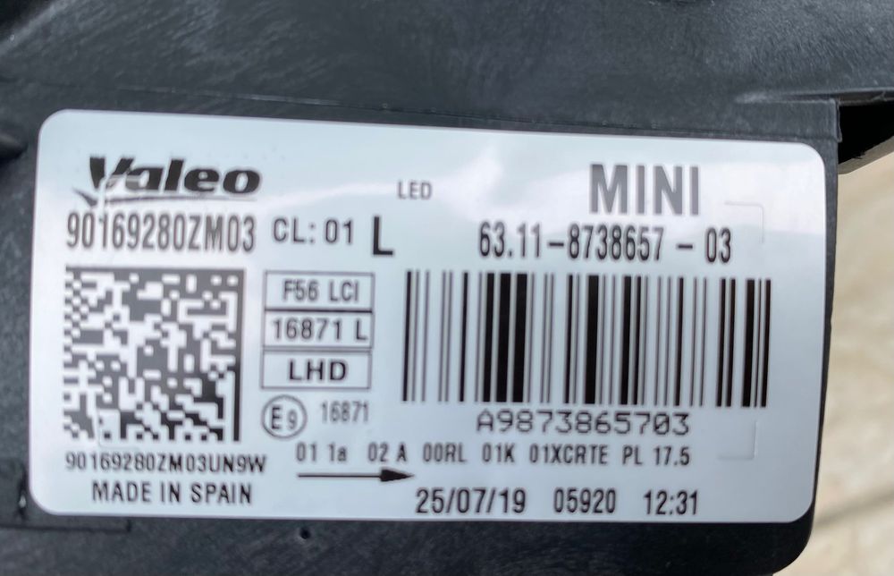 Фарове far LED фар за Мини Купър Mini Cooper F54 F55 F56 F57 LCI