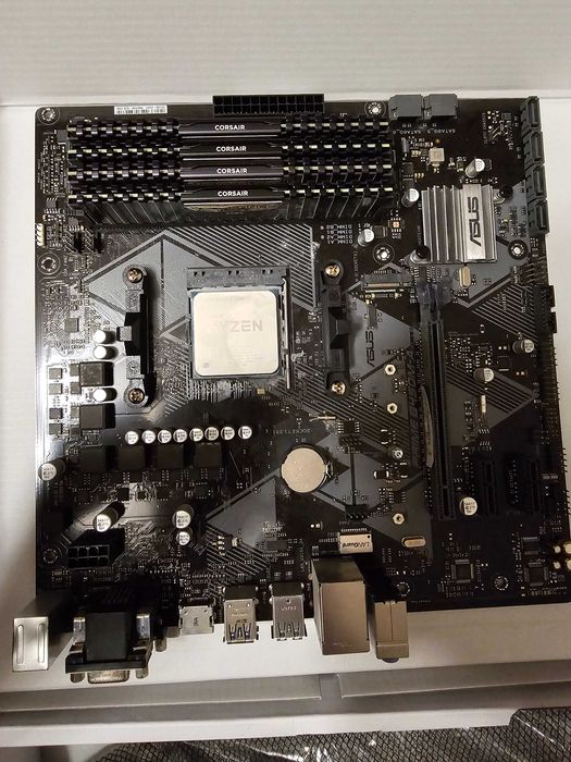 Placa de baza ASUS PRIME B450M-A LED Lighting Socket AM4