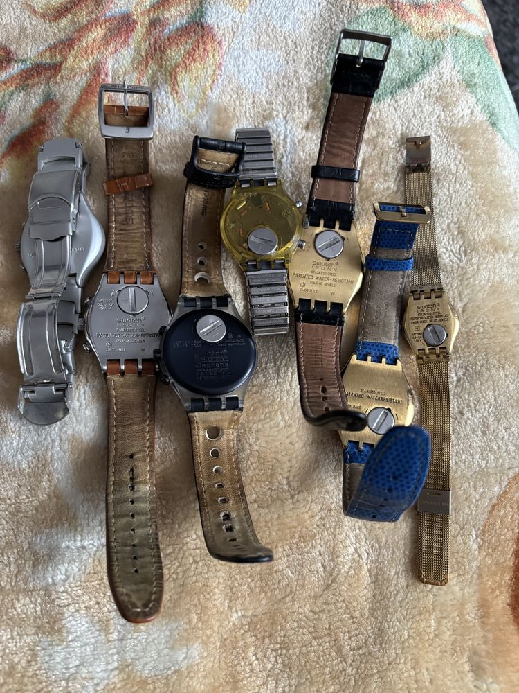 Lot 7 ceasuri swatch chronograph quartz