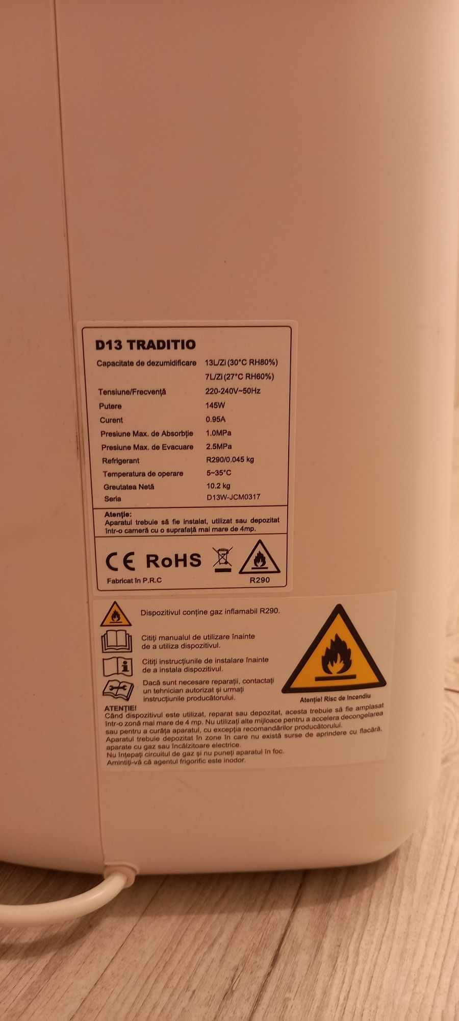 Dezumidificator Wifi AlecoAir D13