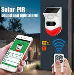 Tuya WiFi соларен външен PIR алармен датчик движение със сигнализации