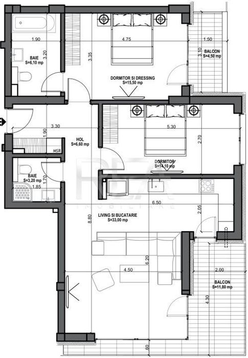 3 camere 94,80 mp in Mosilor la 8 min Metrou Obor