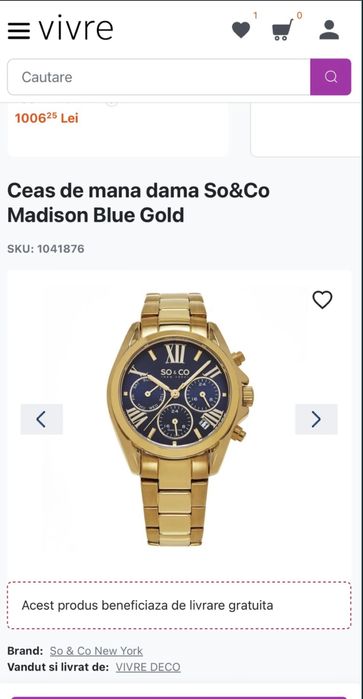Ceas  Dama So&Co