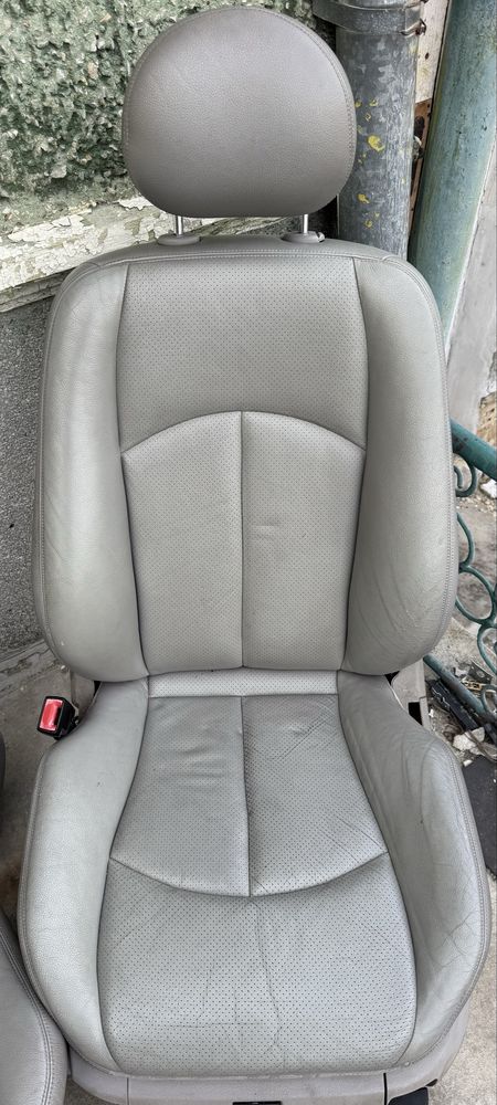 Сив кожен салон с подгрев за Mercedes E класа w211 седан