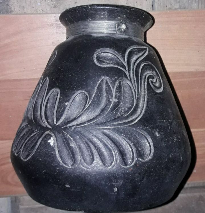 Vază mică Korond.Vaza mare ceramică neagra