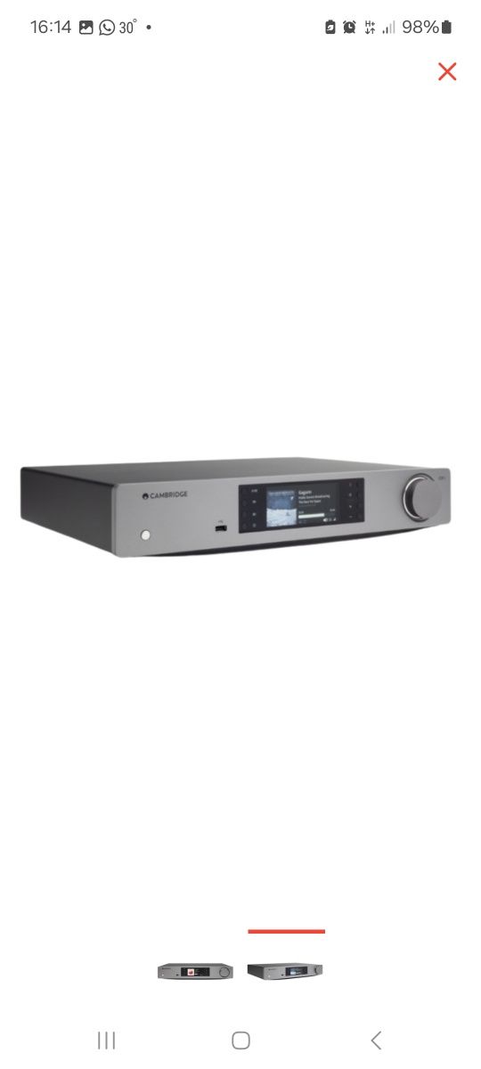 Сетевой проигрыватель Cambridge Audio CXN v2 серебристый, темно-серый