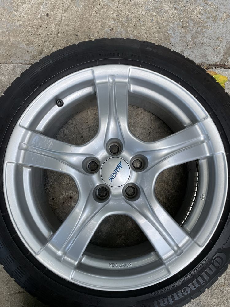 Летни гуми Continental 215/45/17 и джанти 5х112 VW, Audi, Seat, Skoda