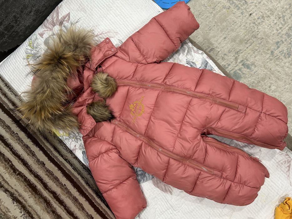 Зимний комбинезон для девочки, комбинезон новожденного