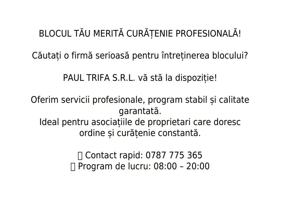 Servicii de curățenie