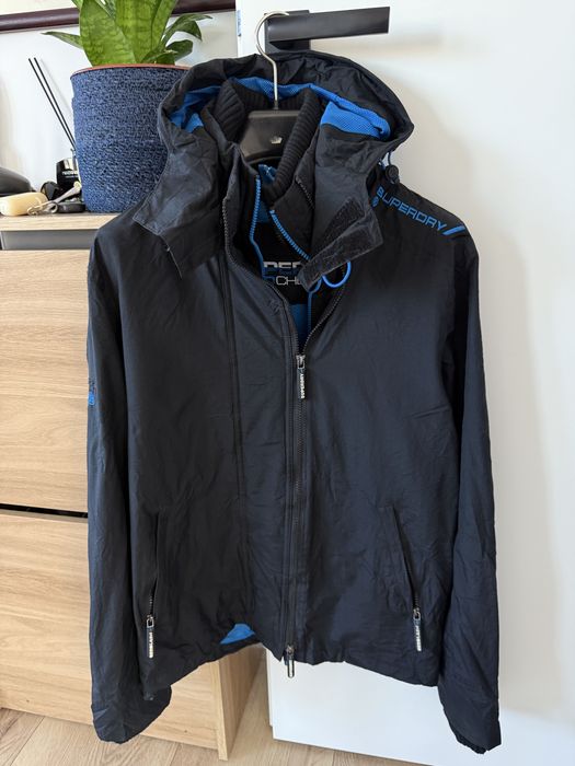 Geaca SUPERDRY cu Gluga Negru Barbati | Marime M