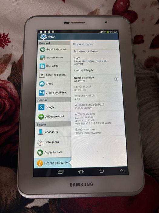 Tableta samsung tab2 cu cartela gsm!