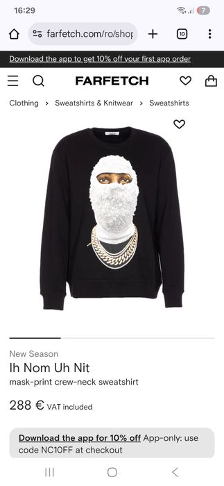 Bluza tip hanorac IH NOM UH NIT  unisex