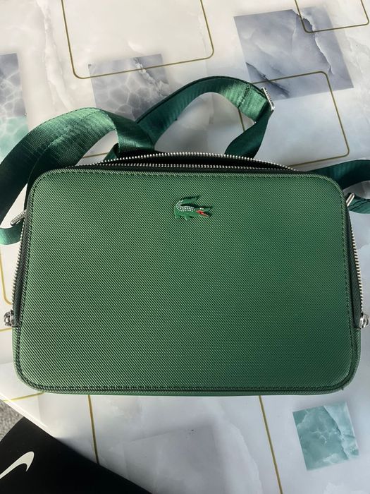 Барсетка lacoste темно зеленая