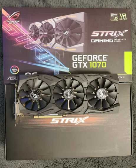 Placa video ASUS GeForce GTX1070 ROG STRIX GAMING O8G 8GB GDDR5 256bit