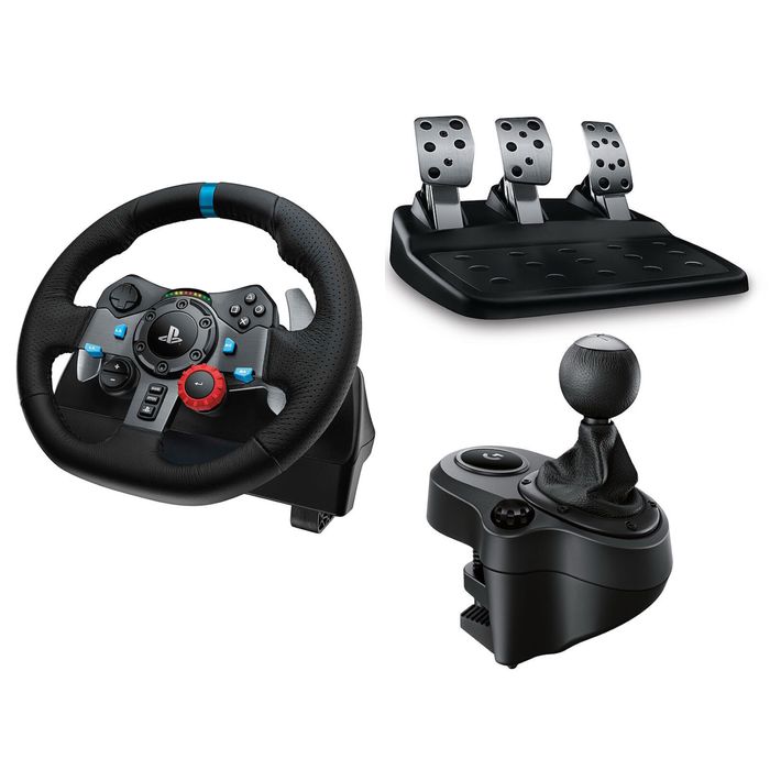 Set gameing volan pedale schimbator scaun cabluri etc