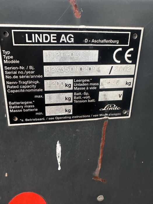 Caroserie stivuitor linde