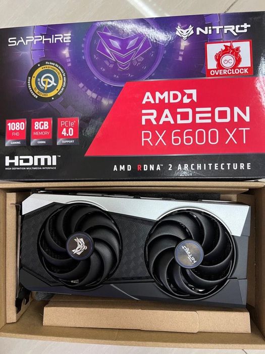 Видеокарта RX 6600 XT SAPPHIRE NITRO+