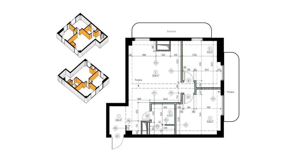 :Мирабад 2х комнатная премиум квартира ЖК Parkwood 61м2 коробка Глинка