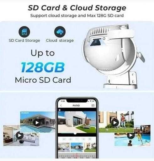 Двойна Smart WiFi безжична IP камера ICSEE 6MP нощно виждане