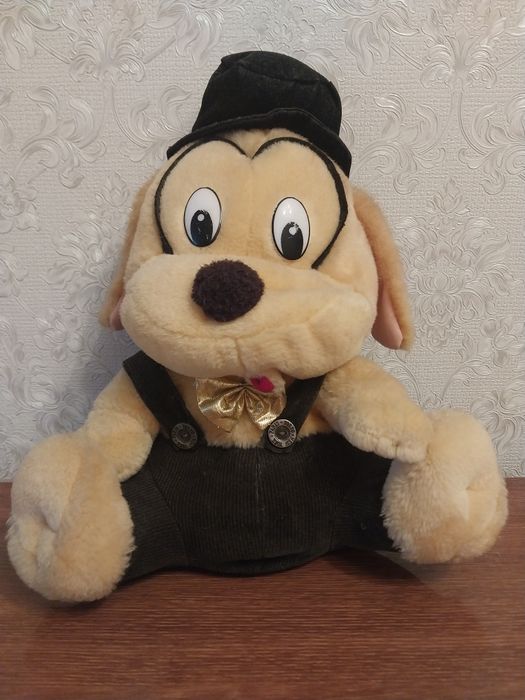 Мягкая игрушка " Собачка в шляпе ".