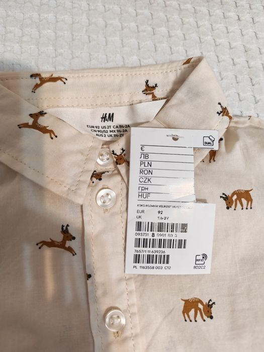 NOI! - 2 camasi H&M - nr 92 și 104