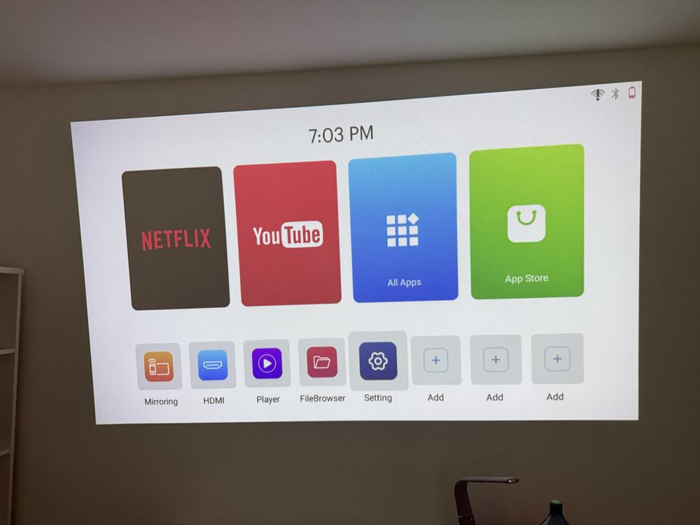Mini Videoproiector 4K portabil DLP Texas Instruments,