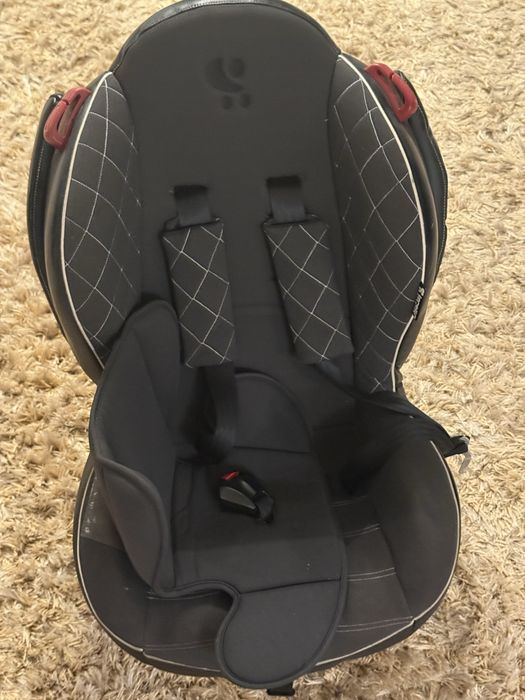 Scaun auto Lorelli, Isofix, Negru din piele, stare impecabila