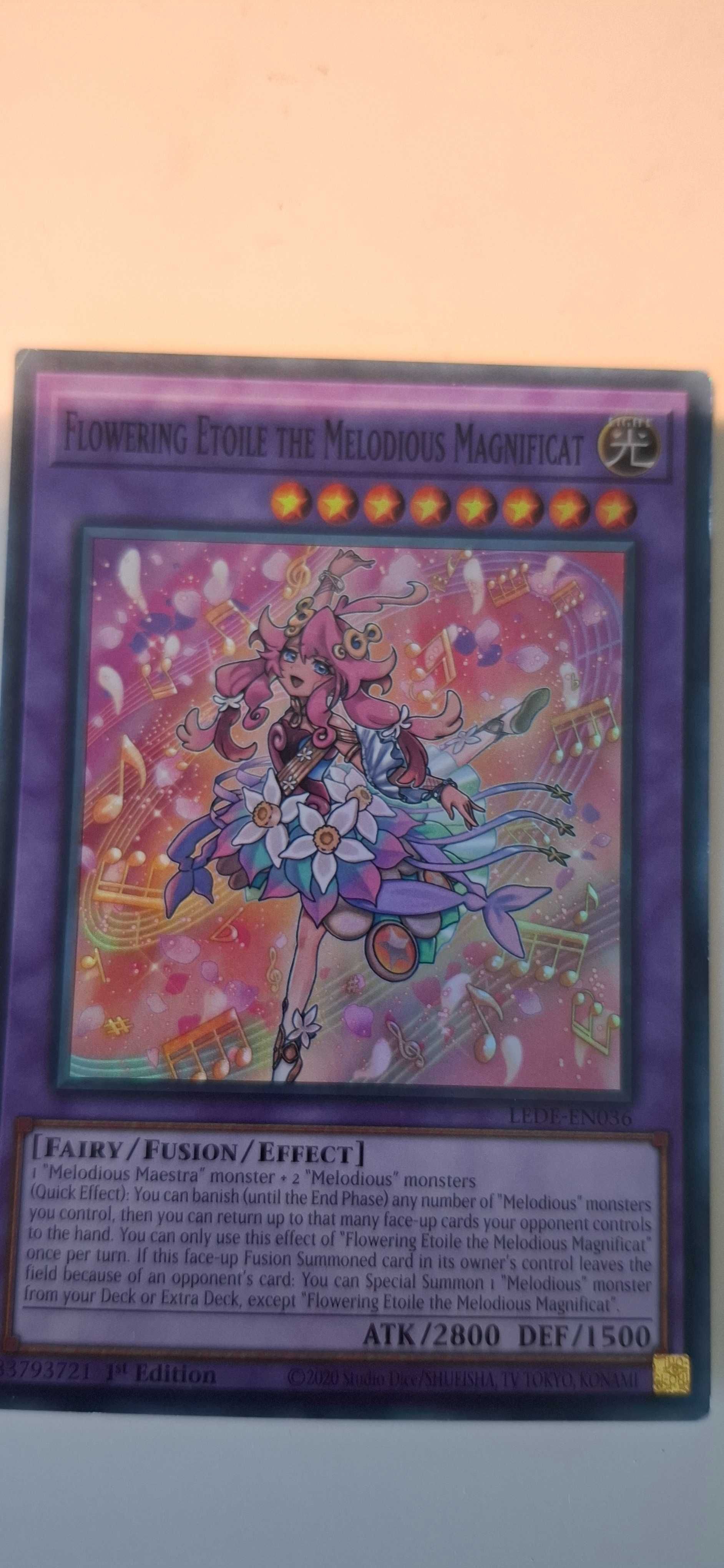 Yu gi oh карта-Flowering Etoile the Melodious Magnificat,psa 9,1st ed.