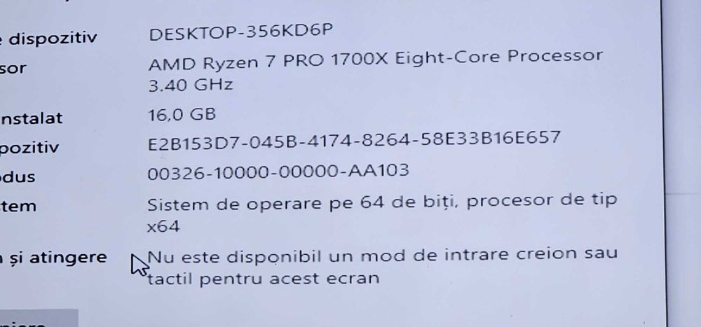 unitate pc gaming ryzen 7 pro 1700x